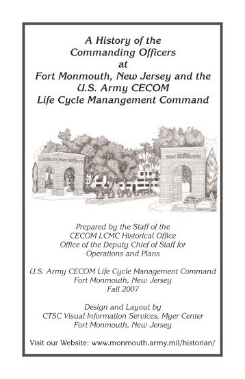 A History of the Commanding Officers at Fort Monmouth ... - CECOM