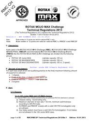 ROTAX MOJO MAX Challenge Technical ... - Rotaxmax.ch