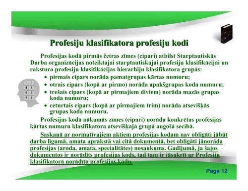 PROFESIJU KLASIFIKATORS - LabklÄjÄ«bas ministrija