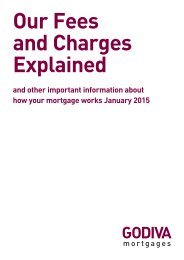 Godiva Mortgages fees and charges - Coventry Building Society