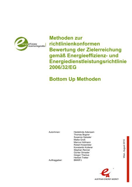 Methoden zur richtlinienkonformen Bewertung der ... - Monitoringstelle