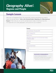 Geography Alive! Regions and People | Sample Chapter ... - TCI