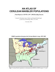An Atlas of Cerulean Warbler Populations - Cornell Lab of Ornithology