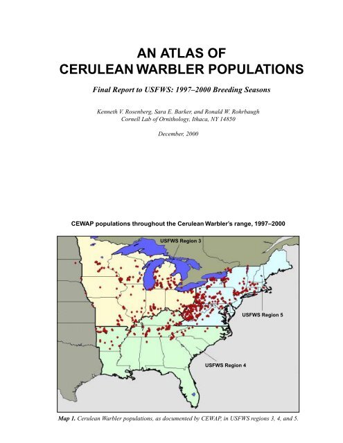 An Atlas of Cerulean Warbler Populations - Cornell Lab of Ornithology
