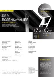 DER ROSENKAVALIER - OpÃ©ra national du Rhin