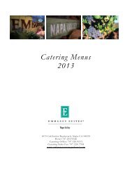 Catering Menus 2013 - Embassy Suites