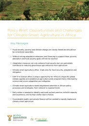Policy Brief: Opportunities and Challenges for Climate-Smart ...