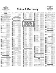 Coins & Currency - J. Reeves & Co.