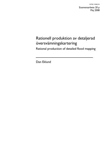 Dan Eklund - CivilingenjÃ¶rsprogrammet i miljÃ¶- och vattenteknik