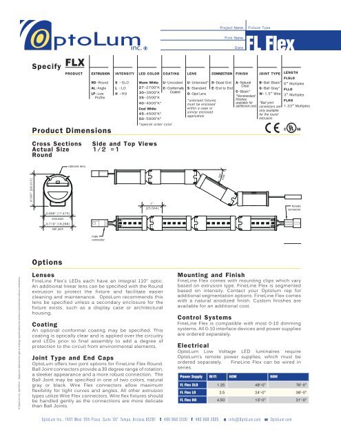 FineLine Flex Spec.pdf - OptoLum