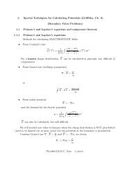 1 Special Techniques for Calculating Potentials - Department of ...