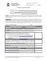 Lab Closeout Procedure Checklist - Department of Environment ...