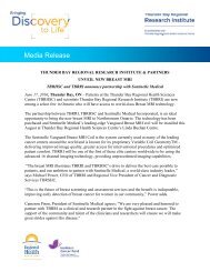 TBRRI and Partners Unveil New Breast MRI (PDF) - Thunder Bay ...