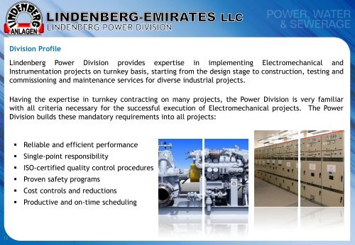 Lindenberg Emirates Company Profile