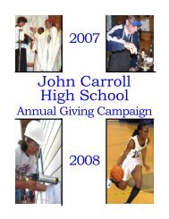 2005-2006 Program - John Carroll Catholic High School