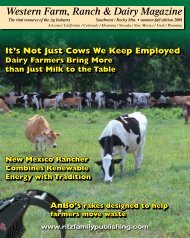 Western Farm, Ranch & Dairy Magazine - Ritz Family Publishing, Inc.