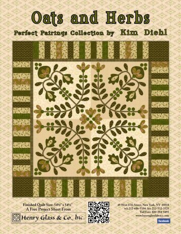 Oats and Herbs Quilt - Henry Glass & Co