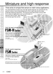 CKD series FSM-H small flow sensor - BIBUS France