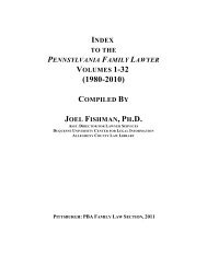 index to the pennsylvania family lawyer volumes 1-32 compiled by ...