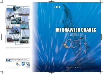 IHI Crawler Crane Line-Up - AGD Equipment