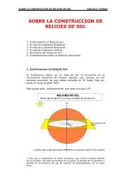 SOBRE LA CONSTRUCCION DE RELOJES DE SOL - Casanchi