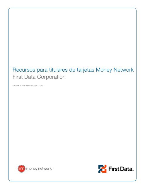 Recursos para titulares de tarjetas Money Network First Data ...