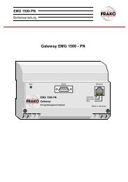 Gateway EMG 1500 - PN - FRAKO Kondensatoren