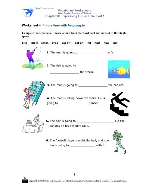 Worksheet 4. Future time with be going to - AzarGrammar.com