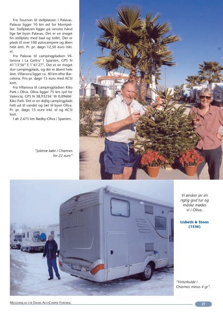 Jul i Spanien - Dansk Autocamper Forening