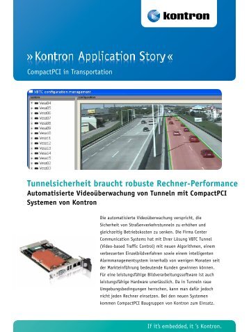 Tunnelsicherheit braucht robuste Rechner-Performance - Kontron