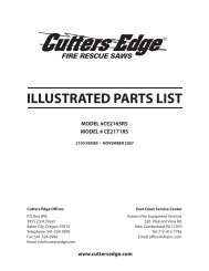 ILLUSTRATED PARTS LIST - Cutters Edge