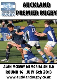 AUCKLAND PREMIER RUGBY