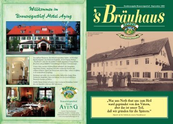 im Brauereigasthof Hotel Aying - Ayinger Bierkultur pur: bestes ...