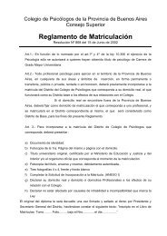 Reglamento de Matriculación - Distrito XV