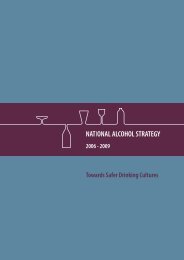 National Drug Strategy 2006-2009 - part 1 - posted 18/08/06 - Alcohol