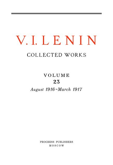 Lenin CW-Vol. 23.pdf - From Marx to Mao