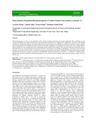 Some moisture dependent thermal properties of Cashew kernel ...