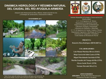 Dinámica hidrológica y caudal natural del rio Ayuquila-Armería