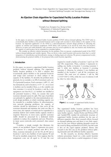 An Ejection Chain Algorithm for Capacitated Facility Location ...