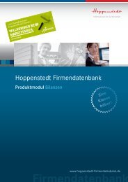 Bilanzen - Hoppenstedt Firmendatenbank
