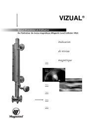 VIZUAL Indicateur de niveau magnÃ©tique FR46-637 - Magnetrol ...