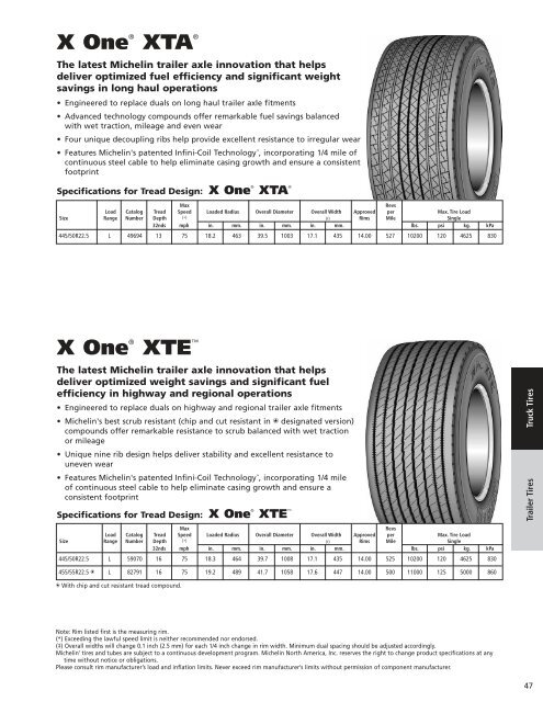 Michelin Truck Tire Data Book - Wanderlodge Owners Group