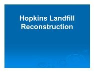 Hopkins Landfill Reconstruction presentation - City of Hopkins