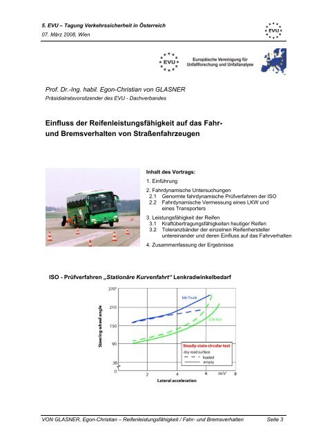 5. EVU – Tagung Verkehrssicherheit in Österreich - EVU e.V.
