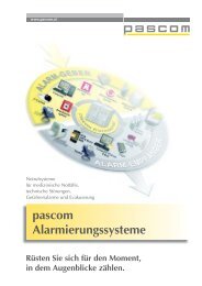 pascom - Alarmierungssysteme (PDF) - Effexx