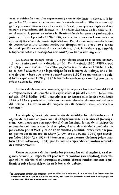 un analisis sobre el problema del empleo en chile en la decada del ...