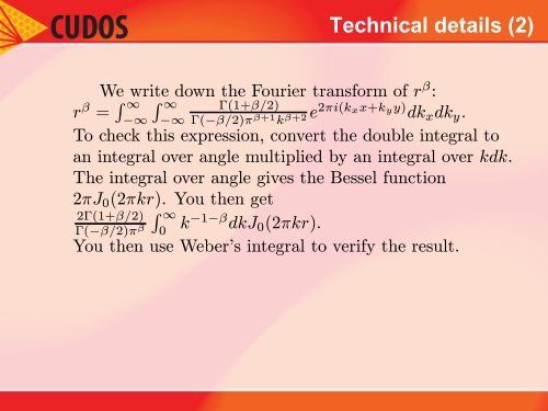 Lectures on Fractional Calculus - CARMA