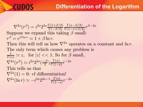 Lectures on Fractional Calculus - CARMA