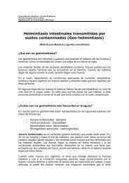 Helmintiasis intestinales Transmitidas por suelos contaminados