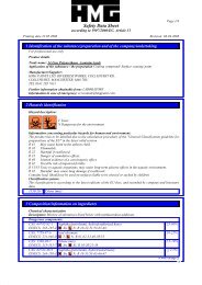 Material Safety Data Sheet - Movac Group Limited